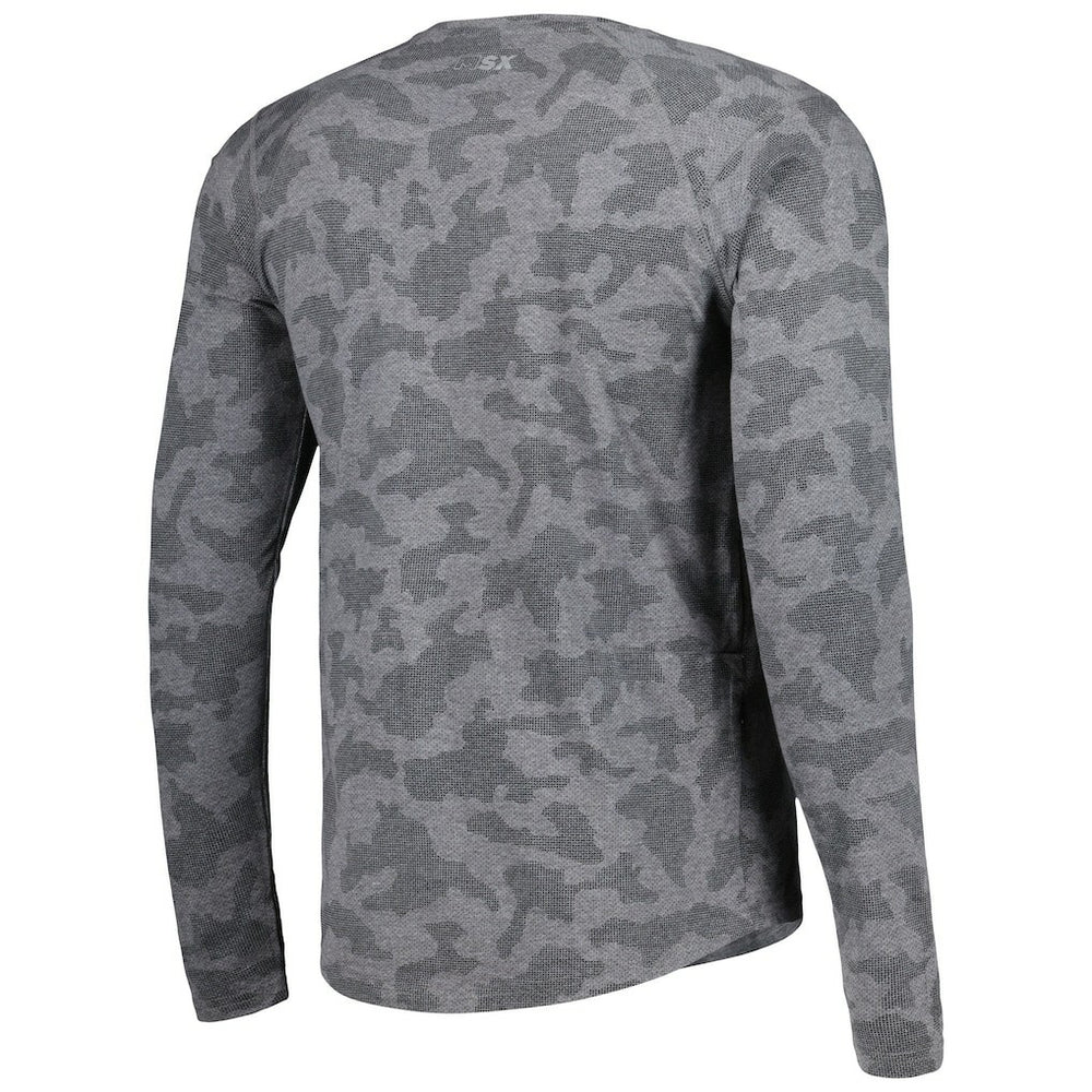 Las Vegas Raiders MSX by Michael Strahan Performance Camo Long Sleeve T-Shirt - Black T-shirts