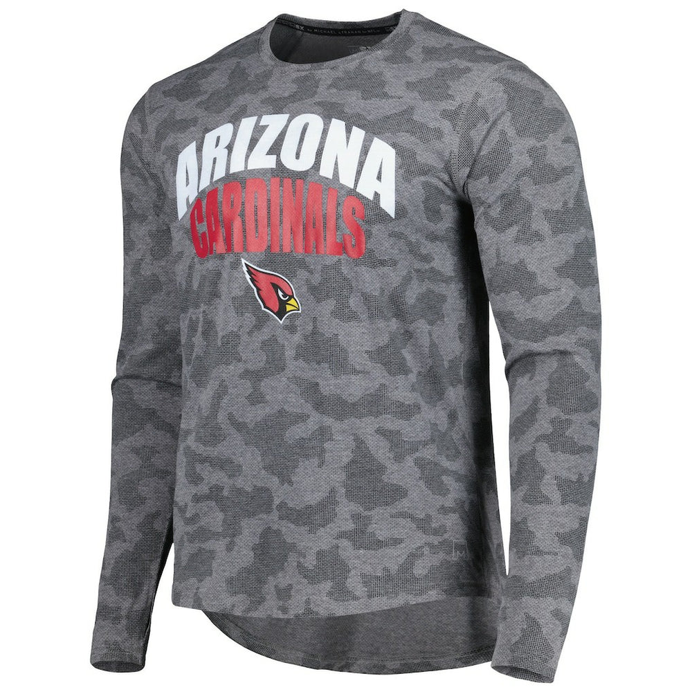 Arizona Cardinals MSX by Michael Strahan Performance Camo Long Sleeve T-Shirt - Gray T-shirts