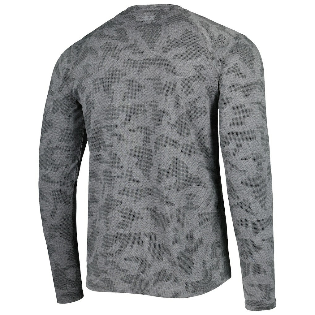 Minnesota Vikings MSX by Michael Strahan Performance Camo Long Sleeve T-Shirt - Black T-shirts