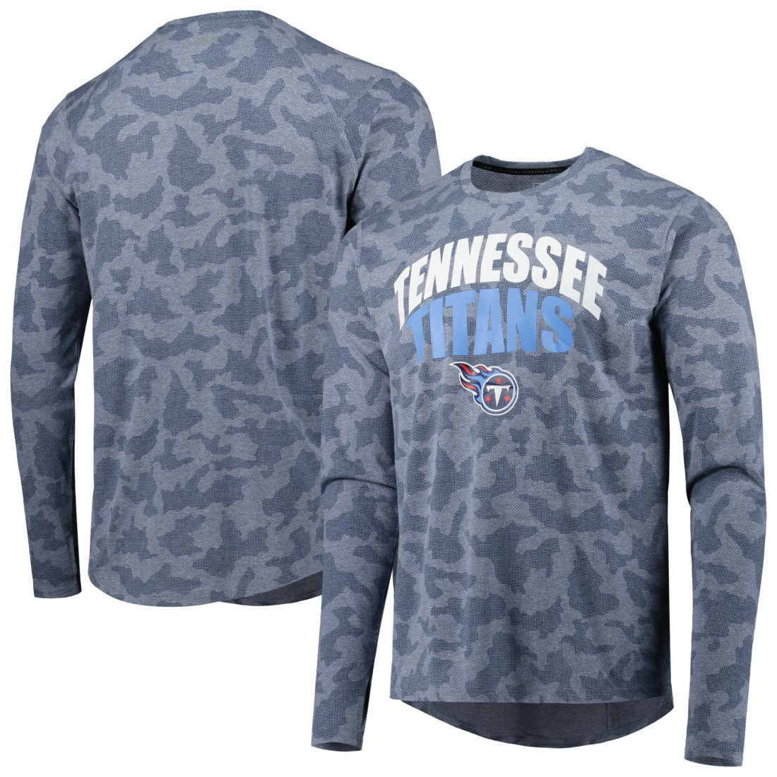 Tennessee Titans MSX by Michael Strahan Performance Camo Long Sleeve T-Shirt - Navy T-shirts