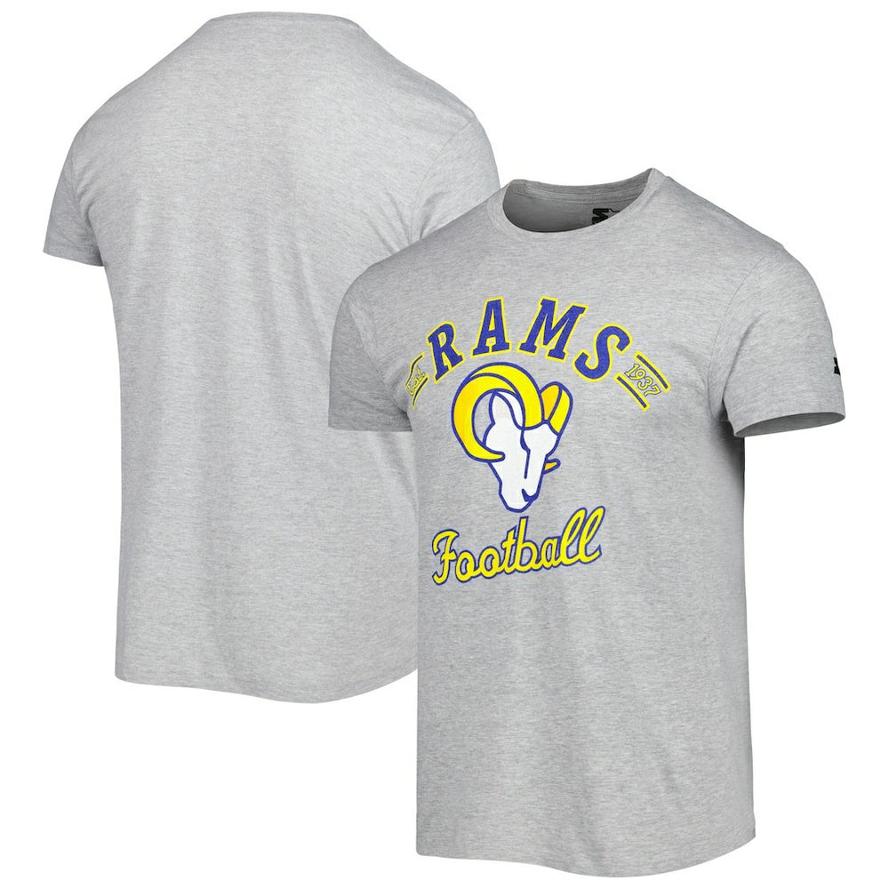 Los Angeles Rams Starter Prime Time T-Shirt - Heathered Gray T-shirts