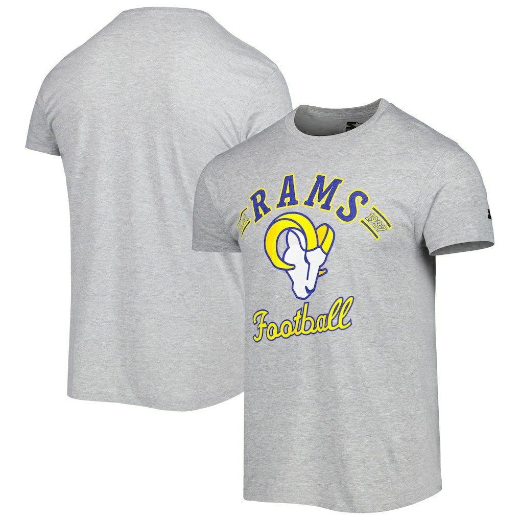 Los Angeles Rams Starter Prime Time T-Shirt - Heathered Gray T-shirts