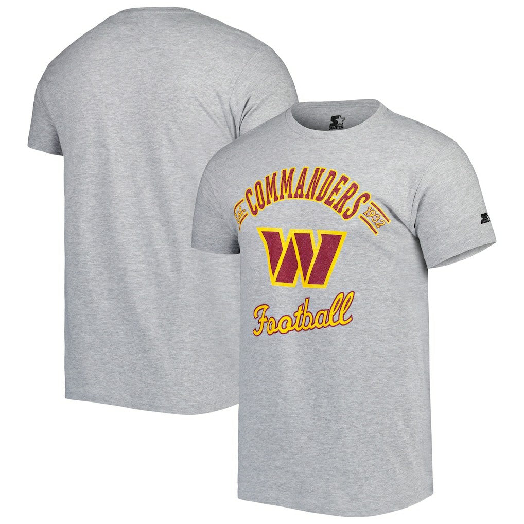 Washington Commanders Starter Prime Time T-Shirt - Heathered Gray T-shirts