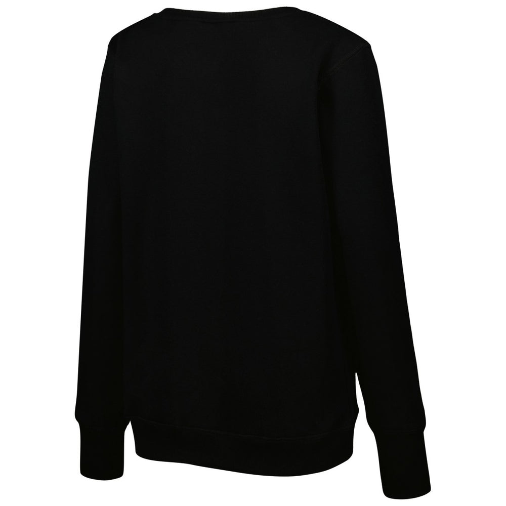 Tennessee Titans Cuce Women's Sequin Logo V-Neck Pullover Sweatshirt - Black Pullover