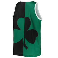 Larry Bird Boston Celtics Sublimated Player Tank Top Kelly Green/Black - Mitchell & Ness
