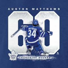 Auston Matthews Toronto Maple Leafs Fanatics Big & Tall Goal Record T-Shirt - Blue | US 4896356