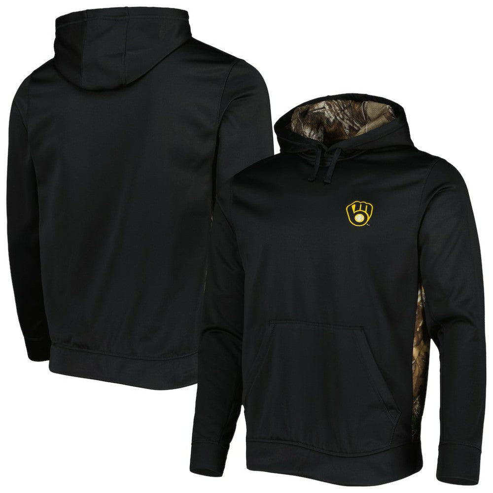 Milwaukee Brewers Dunbrooke Ranger Pullover Hoodie - Black/Camo Hoodies