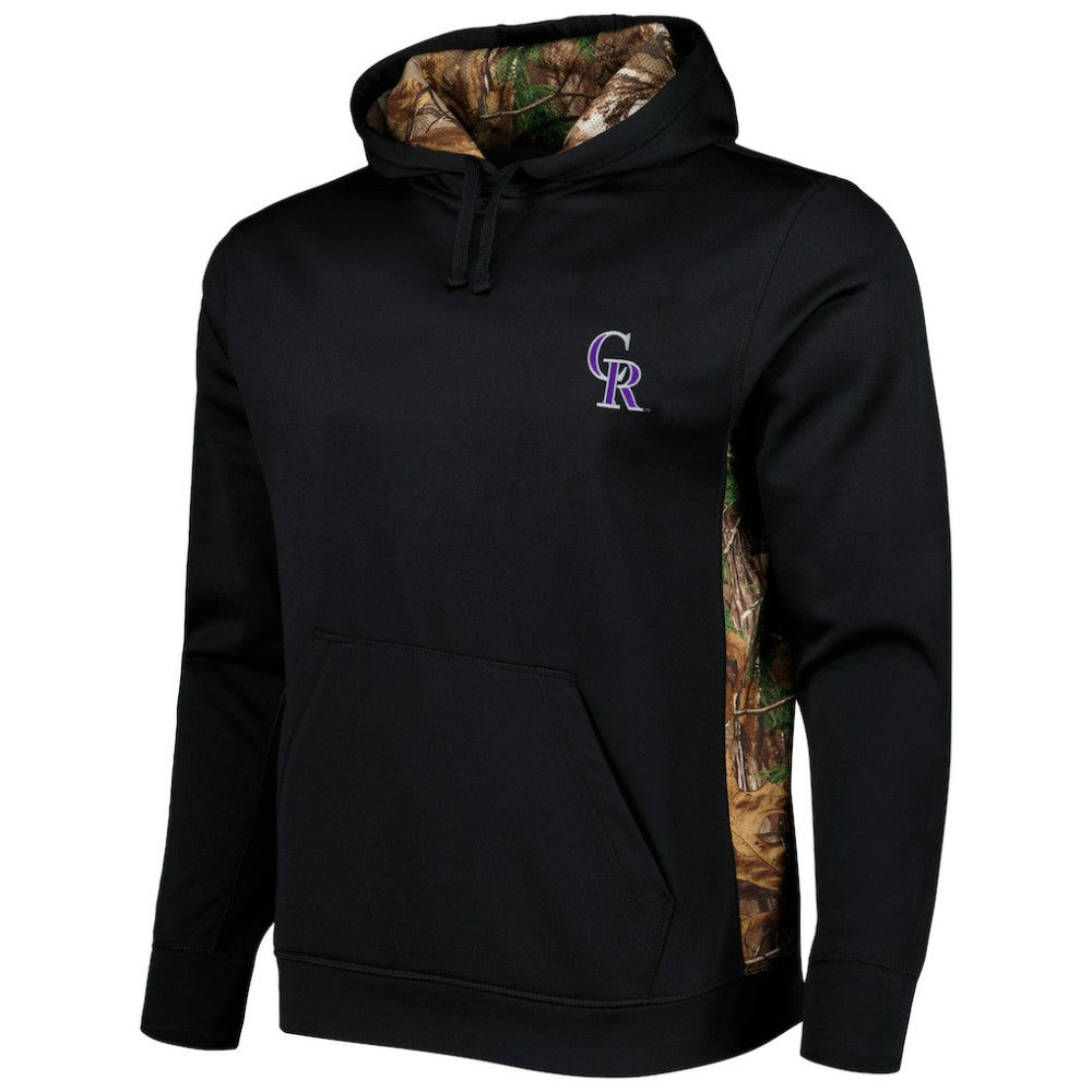 Colorado Rockies Dunbrooke Ranger Pullover Hoodie - Black/Camo Hoodies