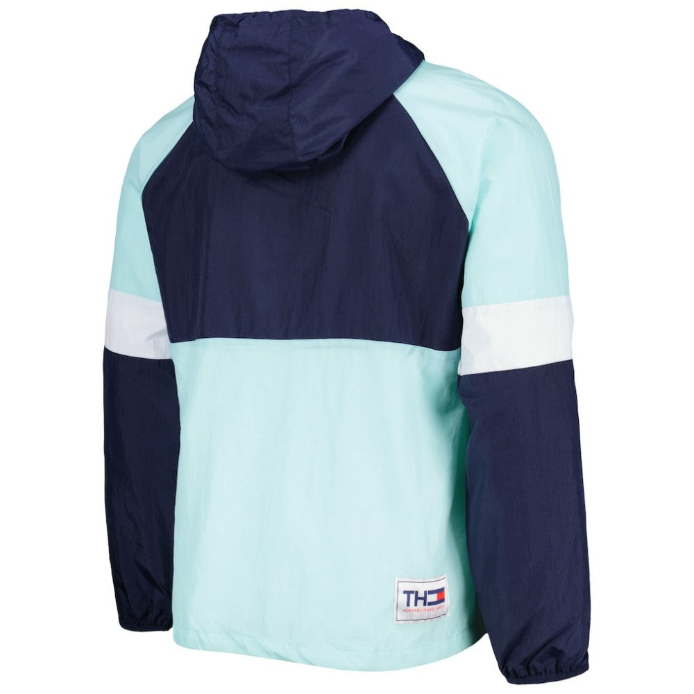 Seattle Kraken Tommy Hilfiger Raglan Half-Zip Jacket - Deep Sea Blue/White | US 4897615