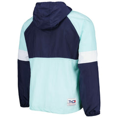 Seattle Kraken Tommy Hilfiger Raglan Half-Zip Jacket - Deep Sea Blue/White | US 4897615