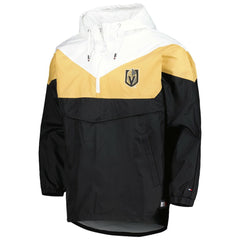 Vegas Golden Knights Tommy Hilfiger Women's Staci Half-Zip Windbreaker Jacket - Black/Gold | US 4897619