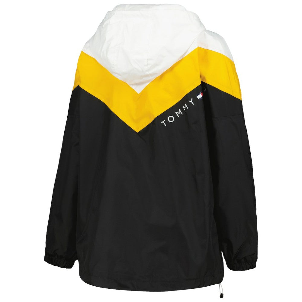 Boston Bruins Tommy Hilfiger Women's Staci Half-Zip Windbreaker Jacket - Black/Gold | US 4897620