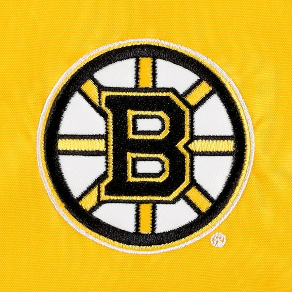 Boston Bruins Tommy Hilfiger Women's Staci Half-Zip Windbreaker Jacket - Black/Gold | US 4897620