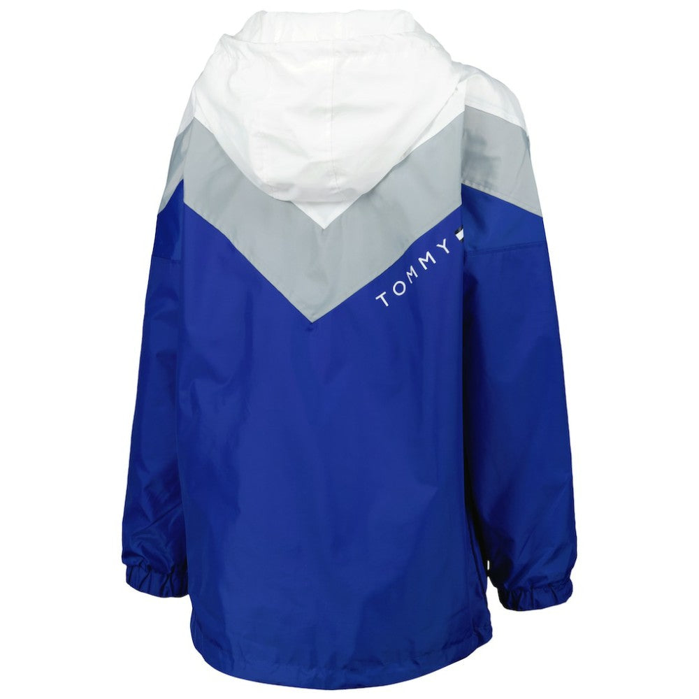 Tampa Bay Lightning Tommy Hilfiger Women's Staci Half-Zip Windbreaker Jacket - Blue/Silver | US 4897629