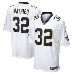 Tyrann Mathieu New Orleans Saints Game Jersey - White Jerseys
