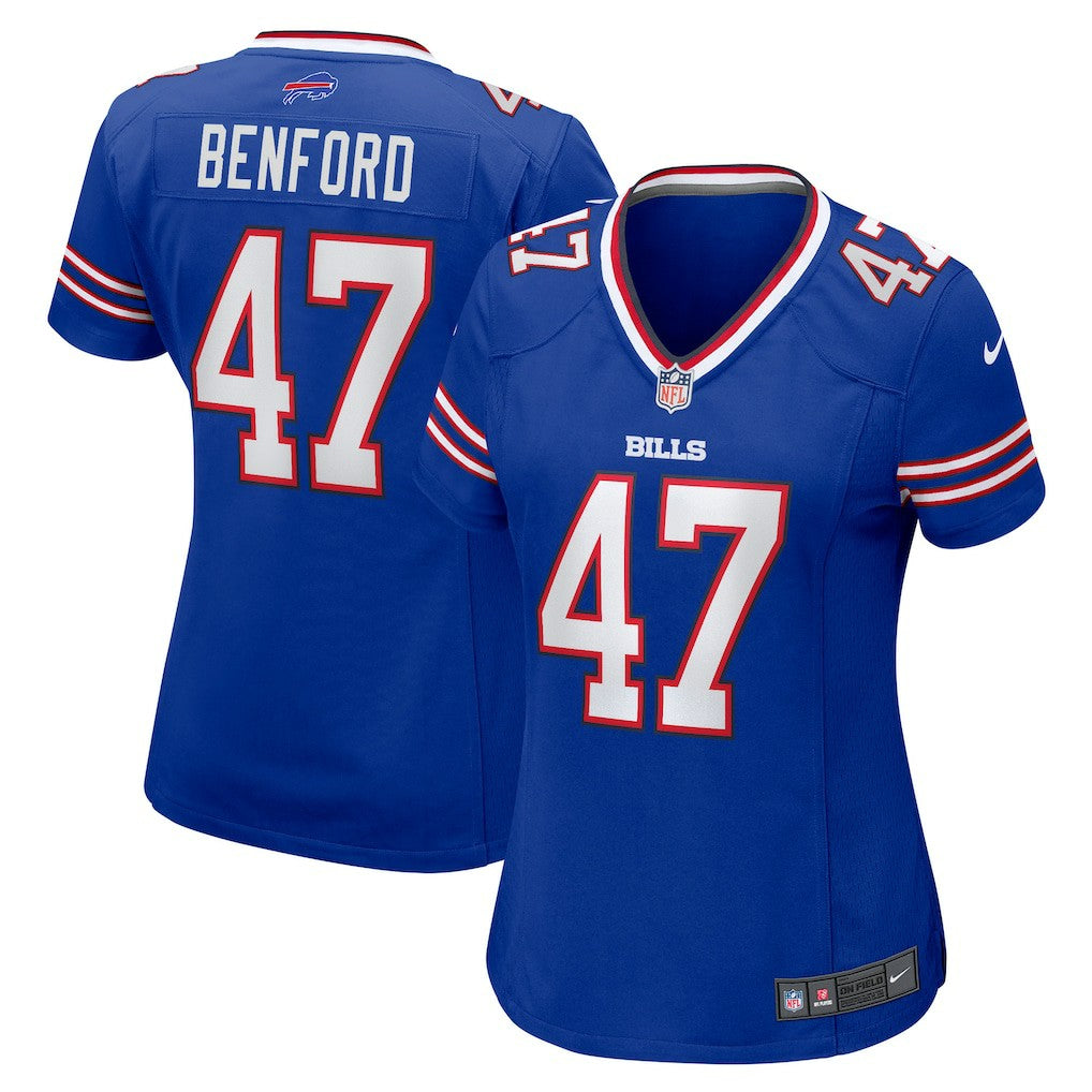 Christian Benford Buffalo Bills Women's Game Jersey - Royal Jerseys