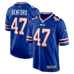 Christian Benford Buffalo Bills Game Jersey - Royal Jerseys