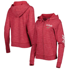 Arizona Cardinals New Era Women's Reverse Full-Zip Hoodie - Cardinal Hoodies