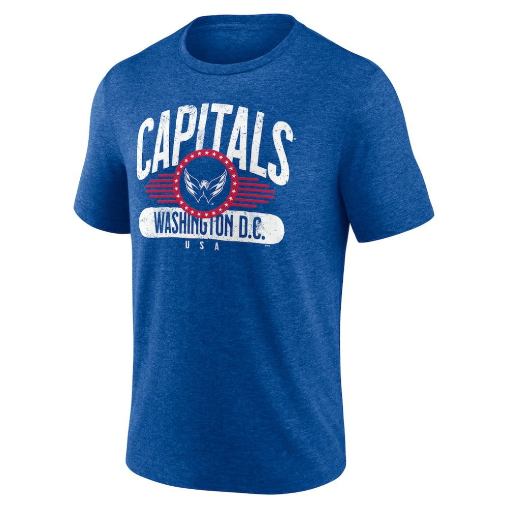 Washington Capitals Badge of Honor Tri-Blend T-Shirt - Royal | US 4900438