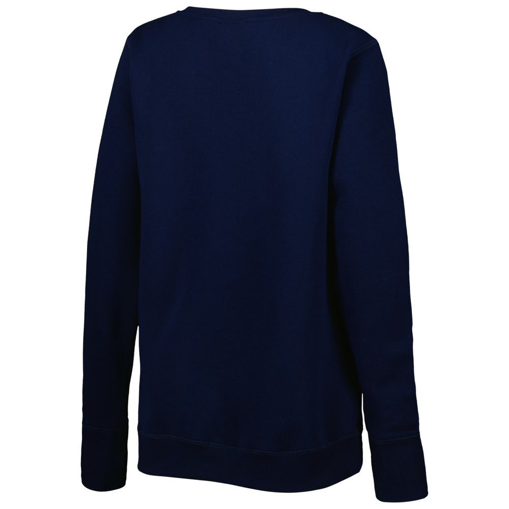 Tennessee Titans Cuce Women's Deep V-Neck Pullover Sweatshirt - Navy Pullover