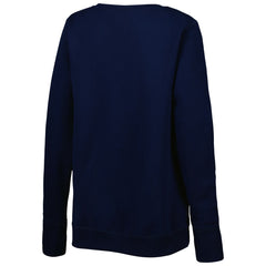 Tennessee Titans Cuce Women's Deep V-Neck Pullover Sweatshirt - Navy Pullover