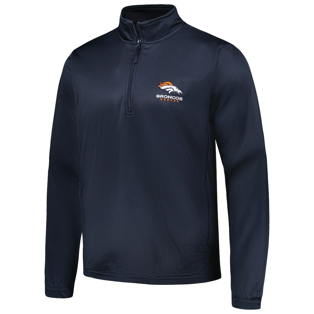 Denver Broncos Dunbrooke All-Star Tech Quarter-Zip Top - Navy Tops
