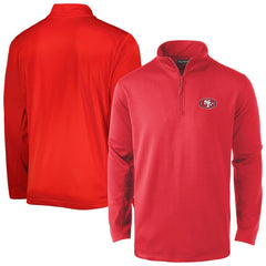 San Francisco 49ers Dunbrooke All-Star Tech Quarter-Zip Top - Scarlet Tops