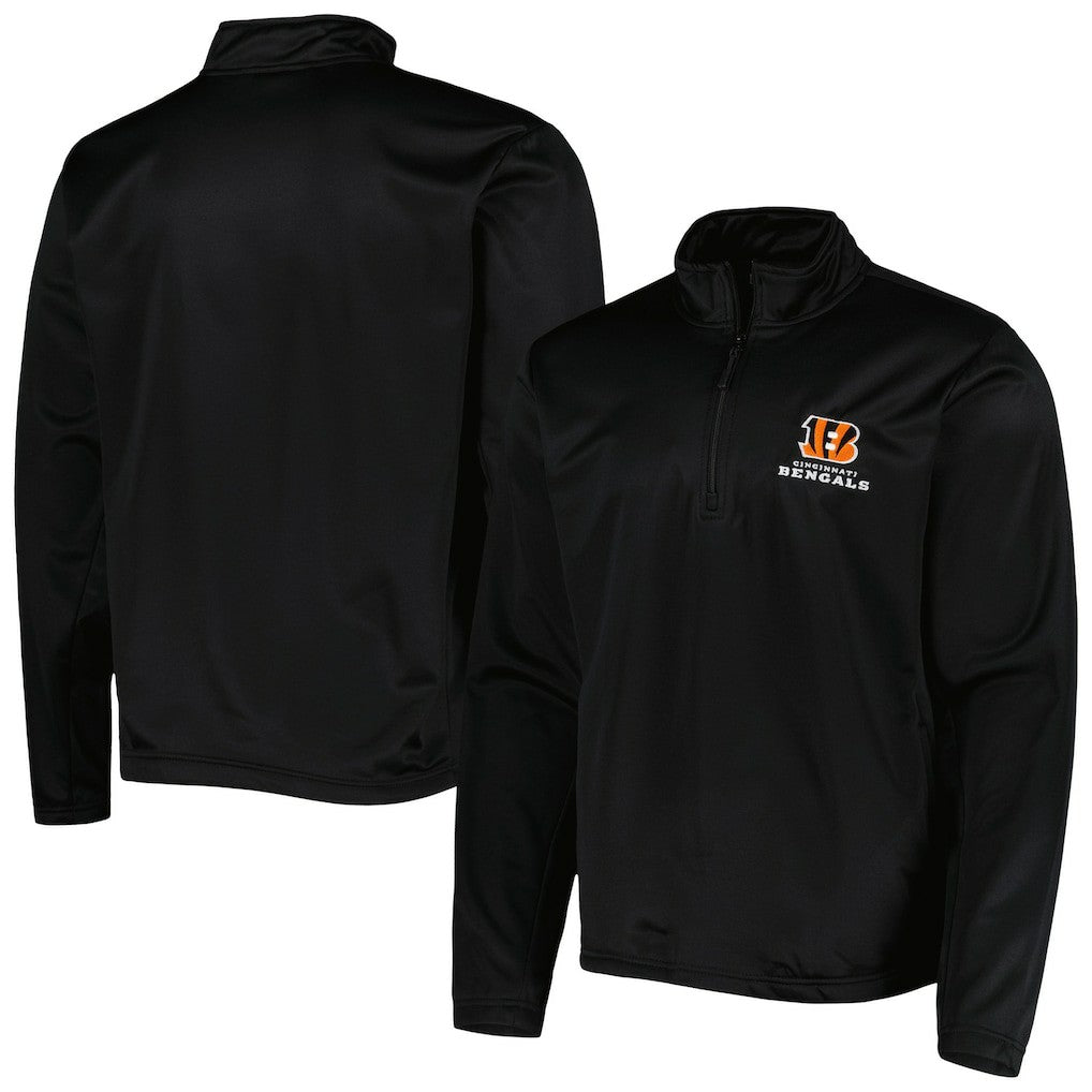 Cincinnati Bengals Dunbrooke All-Star Tech Quarter-Zip Top - Black Tops