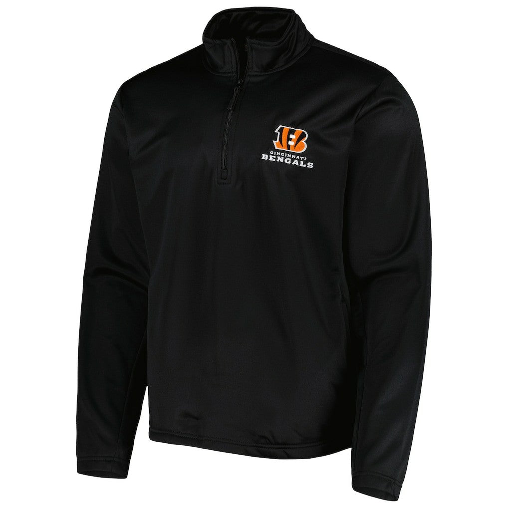 Cincinnati Bengals Dunbrooke All-Star Tech Quarter-Zip Top - Black Tops