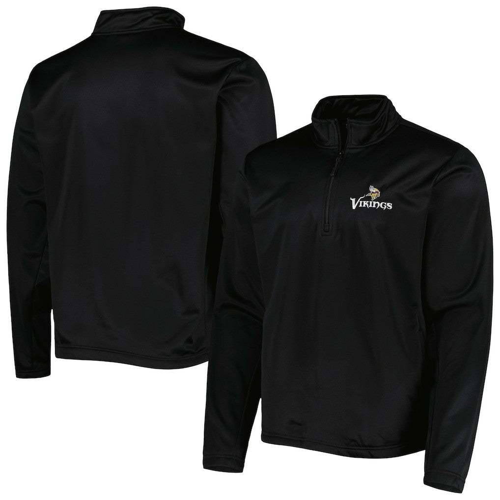 Minnesota Vikings Dunbrooke All-Star Tech Quarter-Zip Top - Black Tops