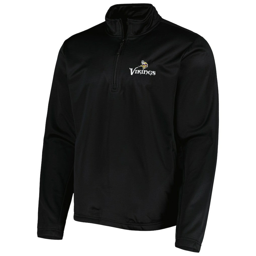 Minnesota Vikings Dunbrooke All-Star Tech Quarter-Zip Top - Black Tops