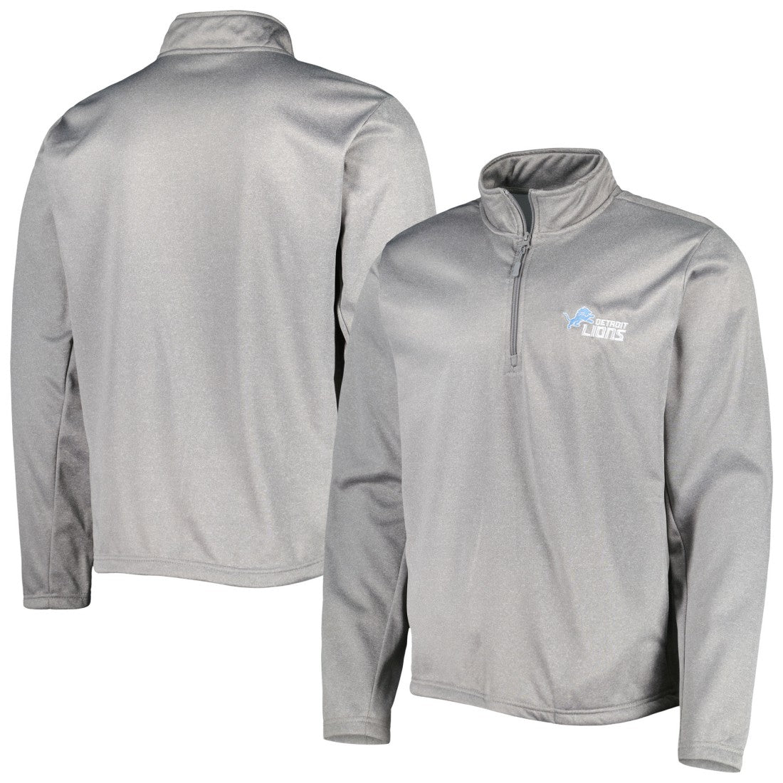 Detroit Lions Dunbrooke All-Star Tech Quarter-Zip Top - Heather Gray Tops