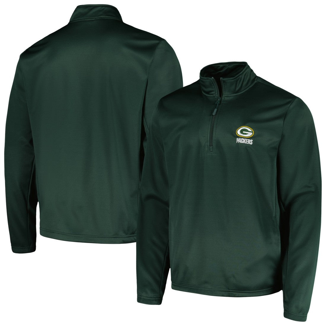 Green Bay Packers Dunbrooke All-Star Tech Quarter-Zip Top - Green Tops