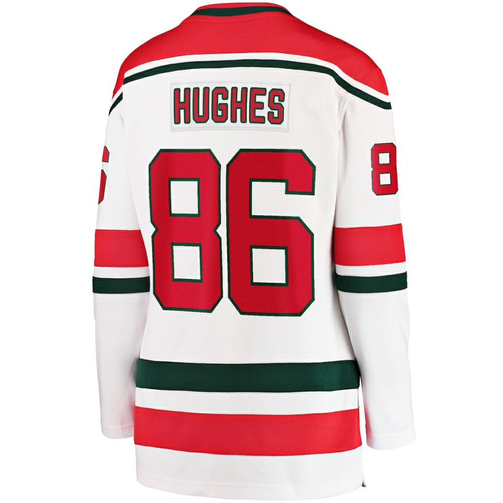 Jack Hughes New Jersey Devils Fanatics Women's Alternate Breakaway Jersey - White | US 4900873