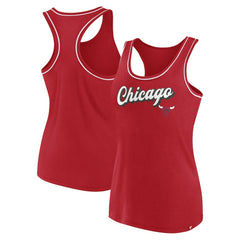 Chicago Bulls Women's Wordmark Logo Racerback Tank Top Red - Fanatics outlet