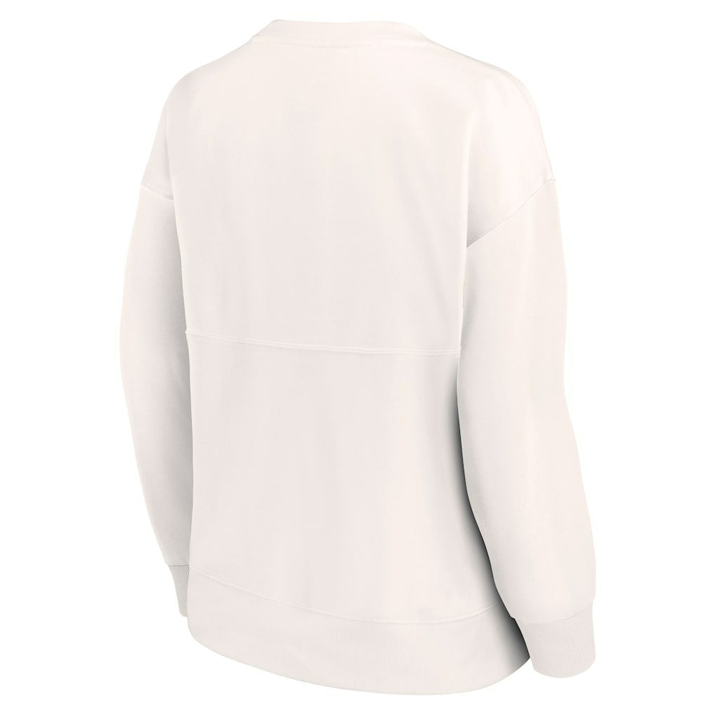 Philadelphia 76ers Women's Tonal Leopard Pullover Sweatshirt White - Fanatics