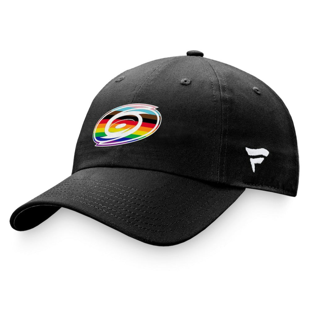 Carolina Hurricanes Fanatics Team Logo Pride Adjustable Hat - Black | US 4905359