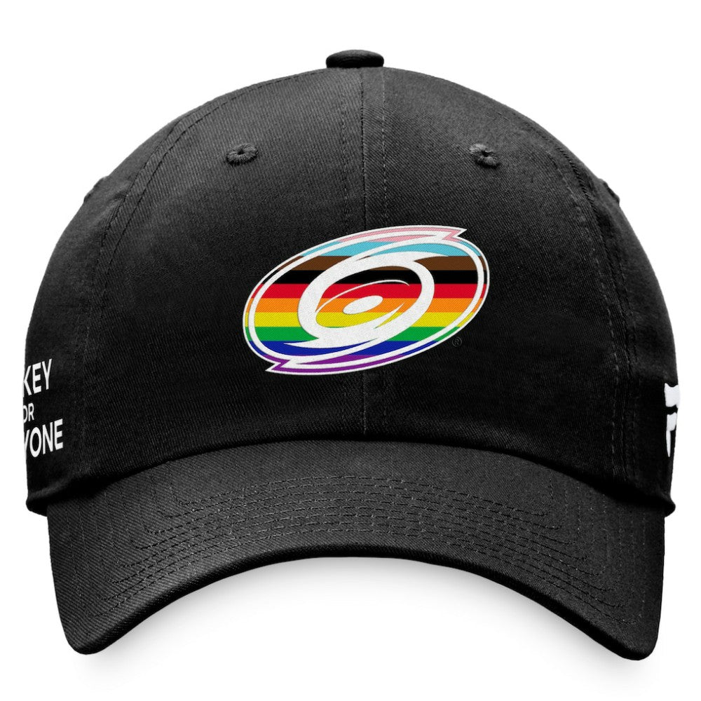 Carolina Hurricanes Fanatics Team Logo Pride Adjustable Hat - Black | US 4905359