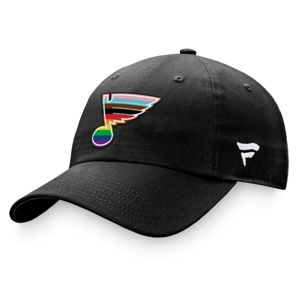 St. Louis Blues Fanatics Team Logo Pride Adjustable Hat - Black | US 4905360