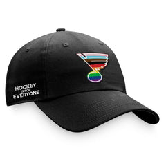 St. Louis Blues Fanatics Team Logo Pride Adjustable Hat - Black | US 4905360
