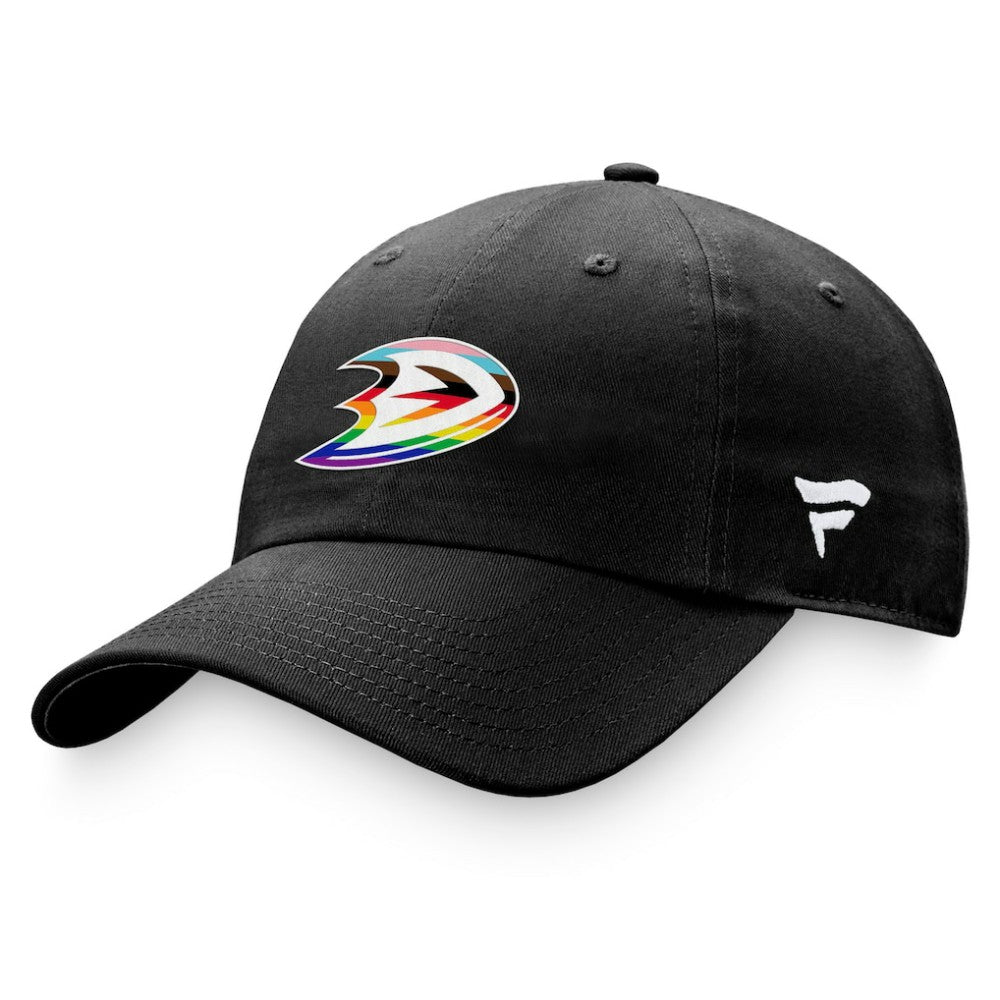 Anaheim Ducks Fanatics Team Logo Pride Adjustable Hat - Black | US 4905363