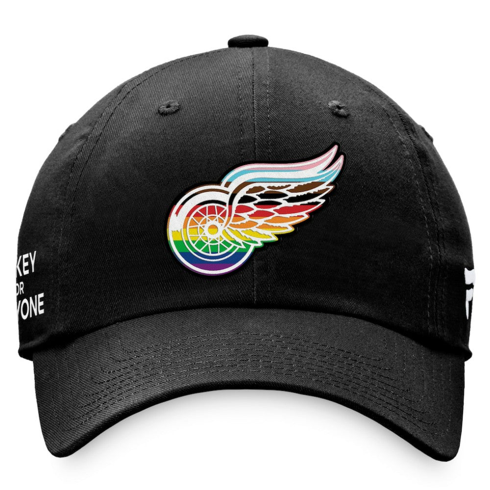 Detroit Red Wings Fanatics Team Logo Pride Adjustable Hat - Black | US 4905365