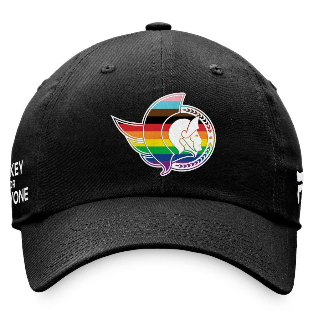 Ottawa Senators Fanatics Team Logo Pride Adjustable Hat - Black | US 4905366
