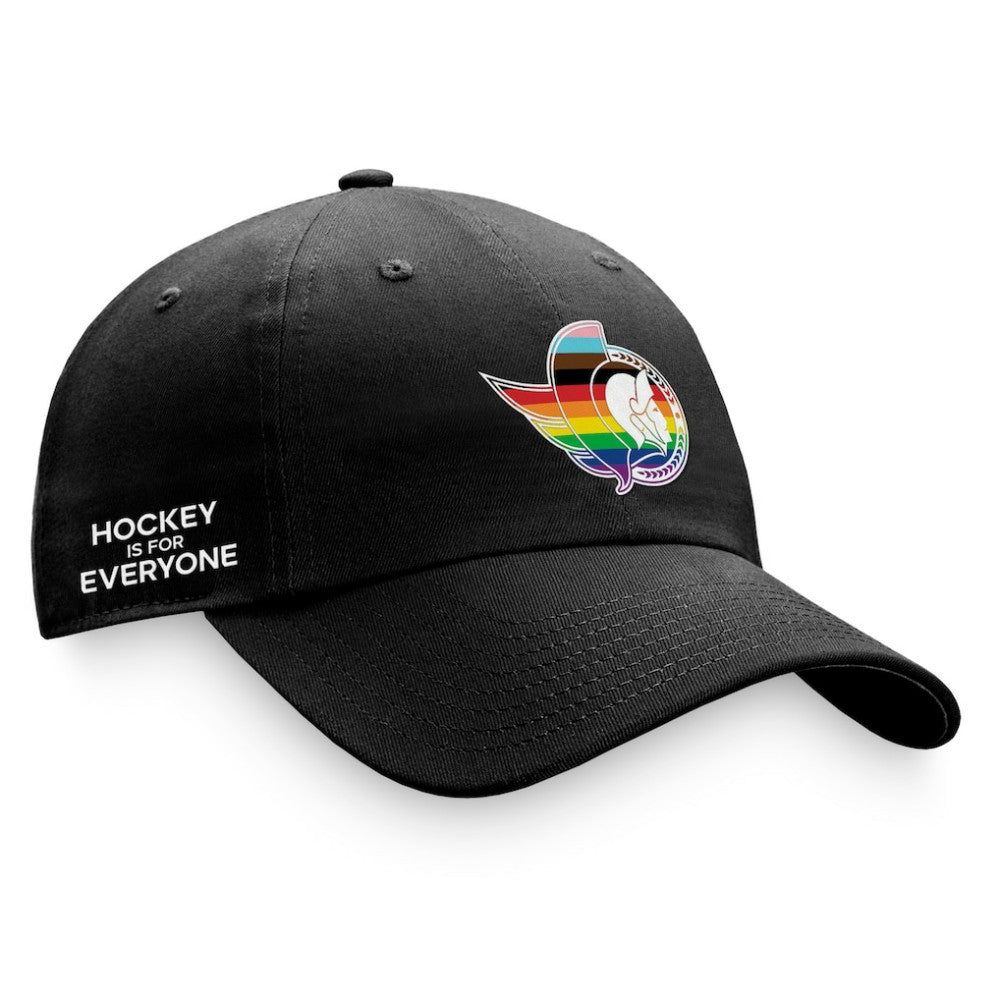 Ottawa Senators Fanatics Team Logo Pride Adjustable Hat - Black | US 4905366