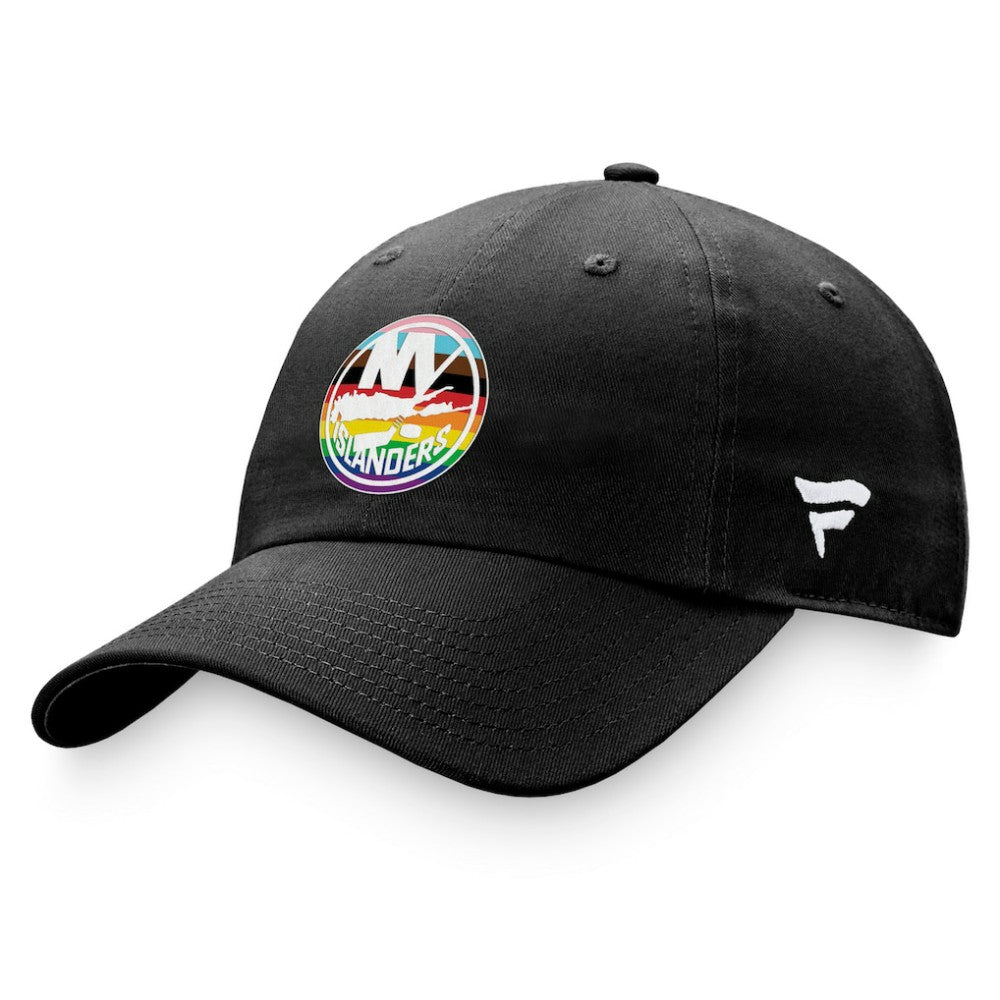 New York Islanders Fanatics Team Logo Pride Adjustable Hat - Black | US 4905373