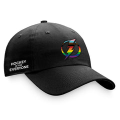 Tampa Bay Lightning Fanatics Team Logo Pride Adjustable Hat - Black | US 4905375