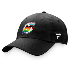 New Jersey Devils Fanatics Team Logo Pride Adjustable Hat - Black | US 4905386