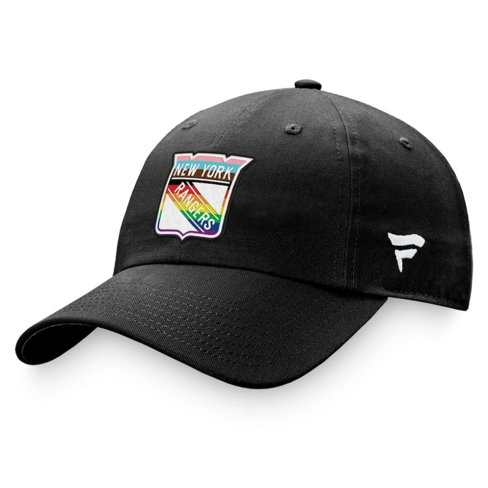New York Rangers Fanatics Team Logo Pride Adjustable Hat - Black | US 4905387