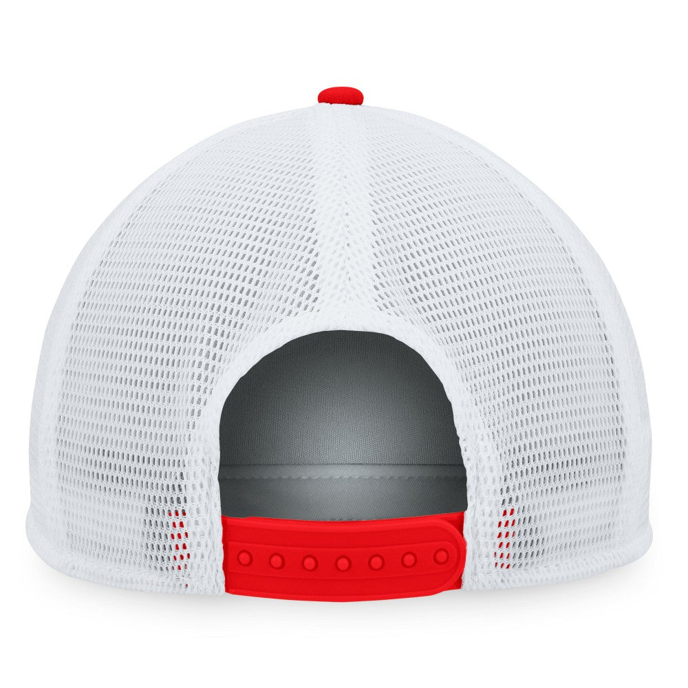 Los Angeles Angels Majestic Foam Trucker Snapback Hat - Red/White Hats