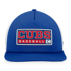 Chicago Cubs Majestic Foam Trucker Snapback Hat - Royal/White Hats